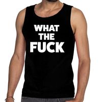 What the Fuck tanktop / mouwloos shirt zwart heren