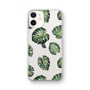 Tropische bladeren: iPhone 12 mini Transparant Hoesje