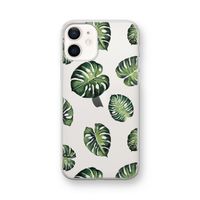 Tropische bladeren: iPhone 12 mini Transparant Hoesje