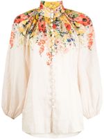 ZIMMERMANN blouse Alight en lin à fleurs - Multicolore