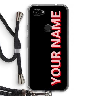 Namecase: Pixel 3a Transparant Hoesje met koord