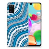 Samsung Galaxy A41 TPU bumper Waves Blue