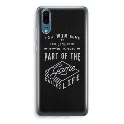 Life: Huawei P20 Transparant Hoesje