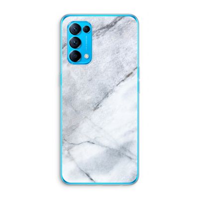Witte marmer: Oppo Find X3 Lite Transparant Hoesje