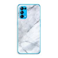 Witte marmer: Oppo Find X3 Lite Transparant Hoesje Witte marmer: Oppo Find X3 Lite Transparant Hoesje