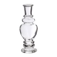Bloemenvaas Venice - kleine stelen/boeketten - gekleurd glas - helder transparant - D5,7 x H15 cm