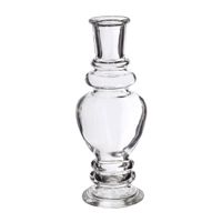 Bloemenvaas Venice - kleine stelen/boeketten - gekleurd glas - helder transparant - D5,7 x H15 cm