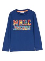 Marc Jacobs Kids t-shirt longues manches à logo imprimé - Bleu - thumbnail