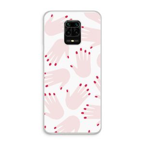 Hands pink: Xiaomi Redmi Note 10 Lite Transparant Hoesje