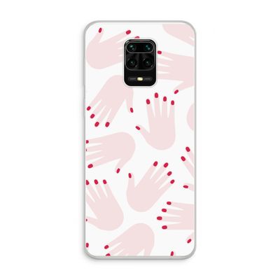 Hands pink: Xiaomi Redmi Note 10 Lite Transparant Hoesje