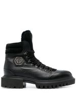 Philipp Plein bottines à lacets - Noir