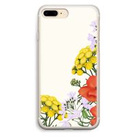 Wilde bloemen: iPhone 7 Plus Transparant Hoesje