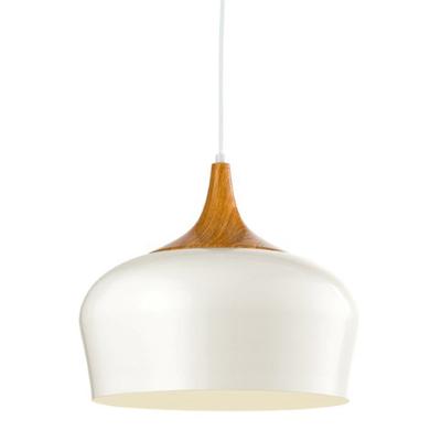 Eglo HanglampObregon wit met houtbruin - 95383