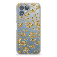 Fairphone 5 TPU Case Gouden Bloemen