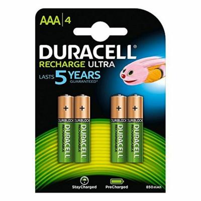 Oplaadbare Batterijen DURACELL DURHR03B4-850STCX5 1,2 V AAA (4 Stuks)