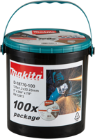 Makita Accessoires doorslijpschijf rvs 125x22,23x1,2mm, 100 stuks - d-18770-100