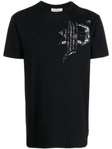 Philipp Plein t-shirt imprimé à manches courtes - Noir