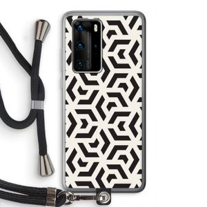 Crazy pattern: Huawei P40 Pro Transparant Hoesje met koord