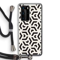 Crazy pattern: Huawei P40 Pro Transparant Hoesje met koord