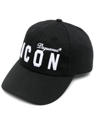 DSQUARED2 casquette à slogan imprimé - Noir