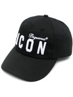 DSQUARED2 casquette à slogan imprimé - Noir