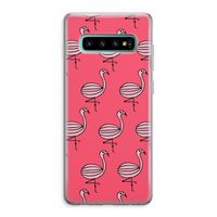 Flamingo: Samsung Galaxy S10 Plus Transparant Hoesje