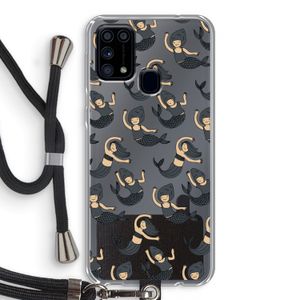 Zeemeermin: Samsung Galaxy M31 Transparant Hoesje met koord