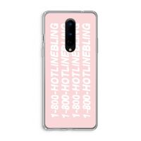 Hotline bling pink: OnePlus 8 Transparant Hoesje