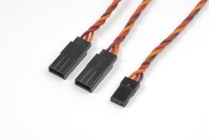 Y-kabel "verdrild" JR/Hitec, 22AWG, 15cm (1st)