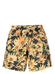 Jil Sander short de bain à imprimé tournesol - Jaune