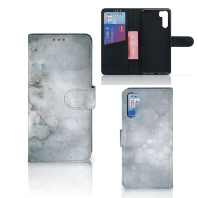 Hoesje OPPO A91 | Reno3 Painting Grey | Portemonnee hoesje