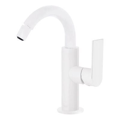 Bidetkraan Tres Loft | Opbouw | Mengkraan | 1-hendel | Rond | Wit mat