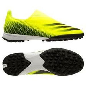 adidas X Ghosted .3 Laceless TF Superlative - Geel/Zwart/Blauw Kinderen