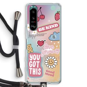 Positivity: Sony Xperia 5 III Transparant Hoesje met koord