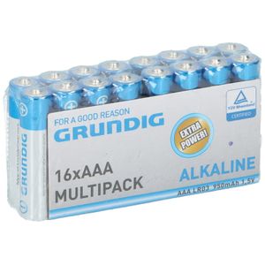 16x Grundig AAA batterijen alkaline 1.5 V   -