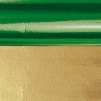 Knutsel folie - groen/goud - 50 x 80 cm - hobby - folie papier