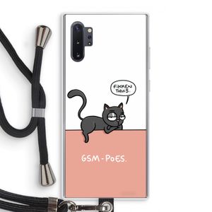 GSM poes: Samsung Galaxy Note 10 Plus Transparant Hoesje met koord