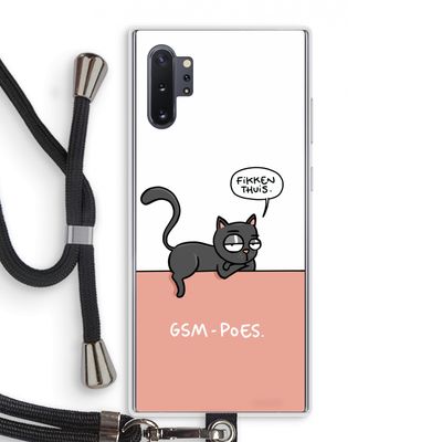 GSM poes: Samsung Galaxy Note 10 Plus Transparant Hoesje met koord