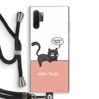 GSM poes: Samsung Galaxy Note 10 Plus Transparant Hoesje met koord