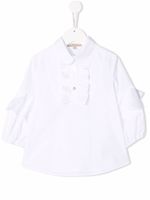 ELIE SAAB JUNIOR chemise à plastron volanté - Blanc - thumbnail