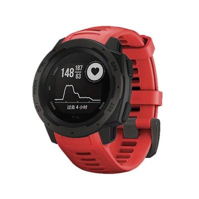 Silicone polsbandje voor vervanging voor het Instinct van de Garmin 22mm (rood)