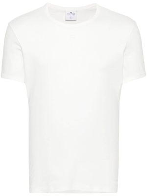 Courrèges t-shirt à logo appliqué - Blanc