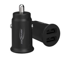 Ansmann InCar Charger CC212 USB-oplader 12 W Auto, Vrachtwagen Uitgangsstroom (max.) 2400 mA Aantal uitgangen: 2 x USB 2.0 bus A