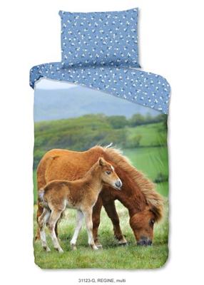 Good Morning Good Morning kids Dekbedovertrek nr.31123 Paard met veulen multi 140x200/220