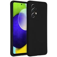 Accezz Liquid Silicone voor Samsung Galaxy A53 Telefoonhoesje Zwart