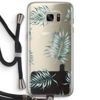 Simple leaves: Samsung Galaxy S7 Edge Transparant Hoesje met koord - thumbnail