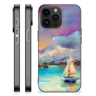 Kleurrijke Telefoonhoesje iPhone 15 Pro Max Boat