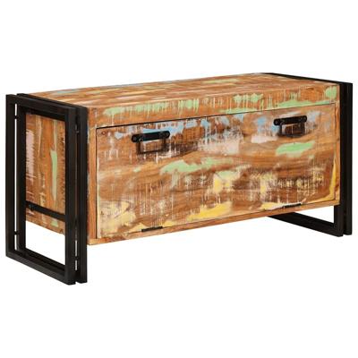 Schoenenkast Bruin 90 x 38 x 45 cm massief gerecycled hout