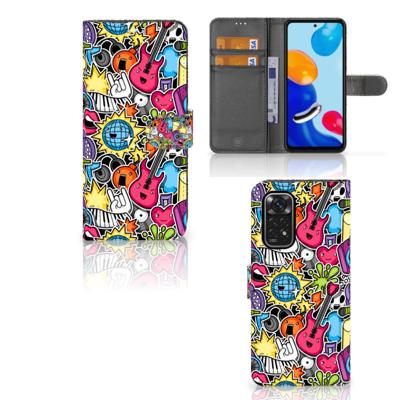 Xiaomi Redmi Note 11/11S | Wallet Case | met Pasjes | Punk Rock