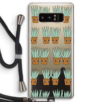 Sansevieria: Samsung Galaxy Note 8 Transparant Hoesje met koord